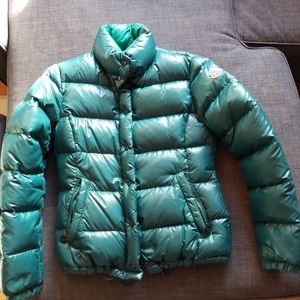 Authentic  Moncler turquoise jacket